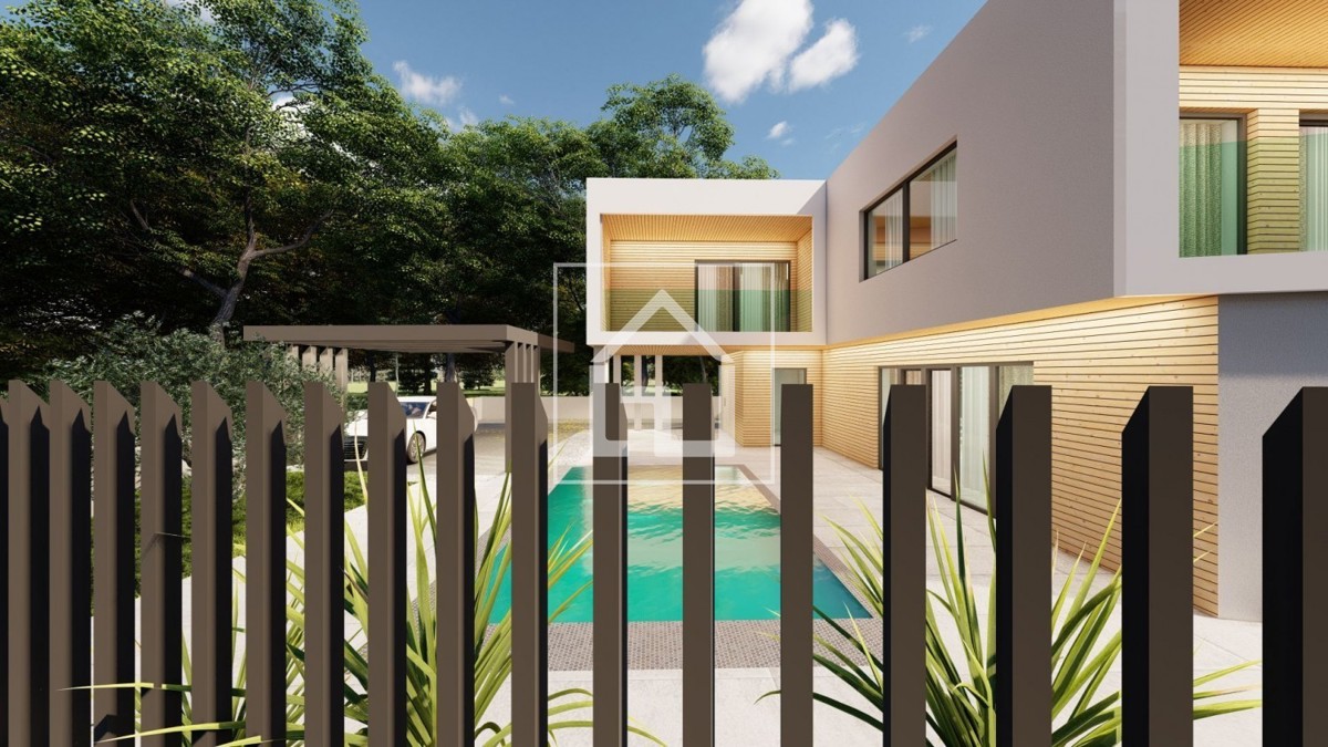 Hiša Pomer, hiša z bazenom, pogled na morje.Ili samo parcela sa plaćenim komunalijama i priključcima