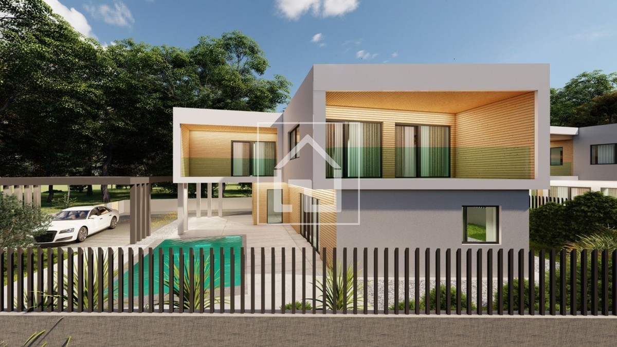 Hiša Pomer, hiša z bazenom, pogled na morje.Ili samo parcela sa plaćenim komunalijama i priključcima