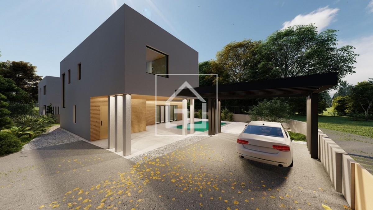 Hiša Pomer, hiša z bazenom, pogled na morje.Ili samo parcela sa plaćenim komunalijama i priključcima