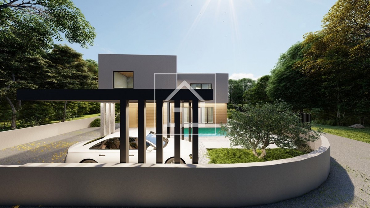 Hiša Pomer, hiša z bazenom, pogled na morje.Ili samo parcela sa plaćenim komunalijama i priključcima