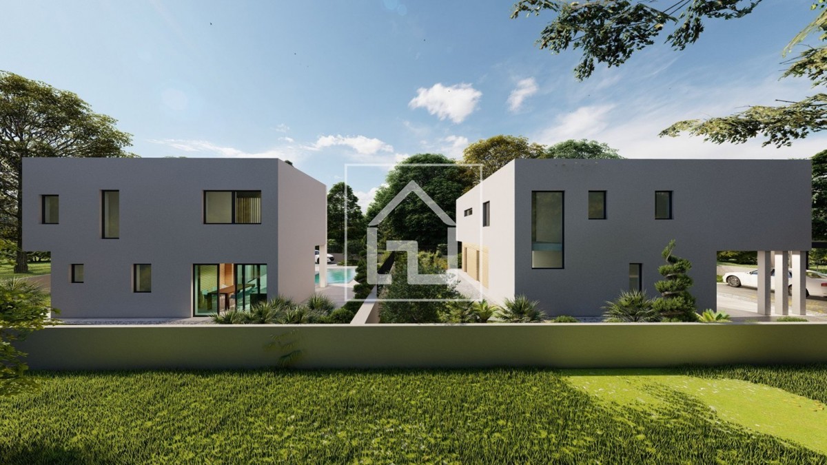 Hiša Pomer, hiša z bazenom, pogled na morje.Ili samo parcela sa plaćenim komunalijama i priključcima