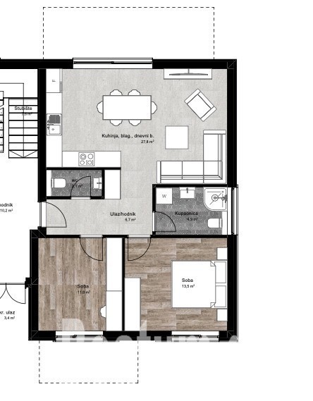 Apartma v pritličju, v gradnji, Poreč