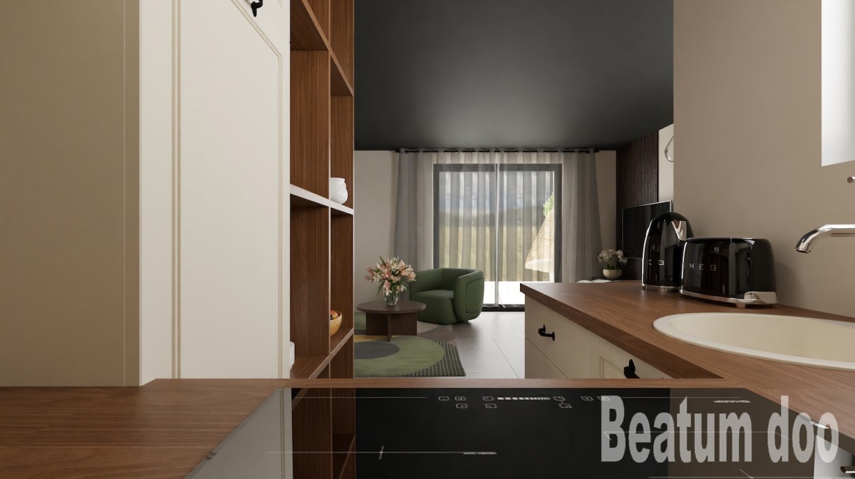 Vabriga, V2 Zgradba, Apartma C3 v tretjem nadstropju, pogled na morje, nova stavba