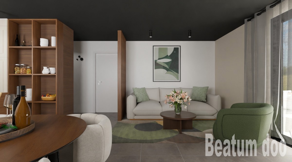 Vabriga, V2 Zgradba, Apartma C3 v tretjem nadstropju, pogled na morje, nova stavba