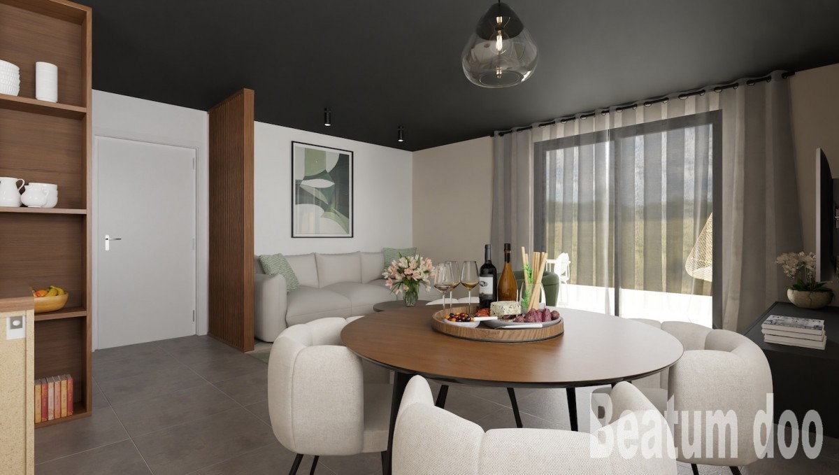 Vabriga, V2 Zgradba, Apartma C3 v tretjem nadstropju, pogled na morje, nova stavba