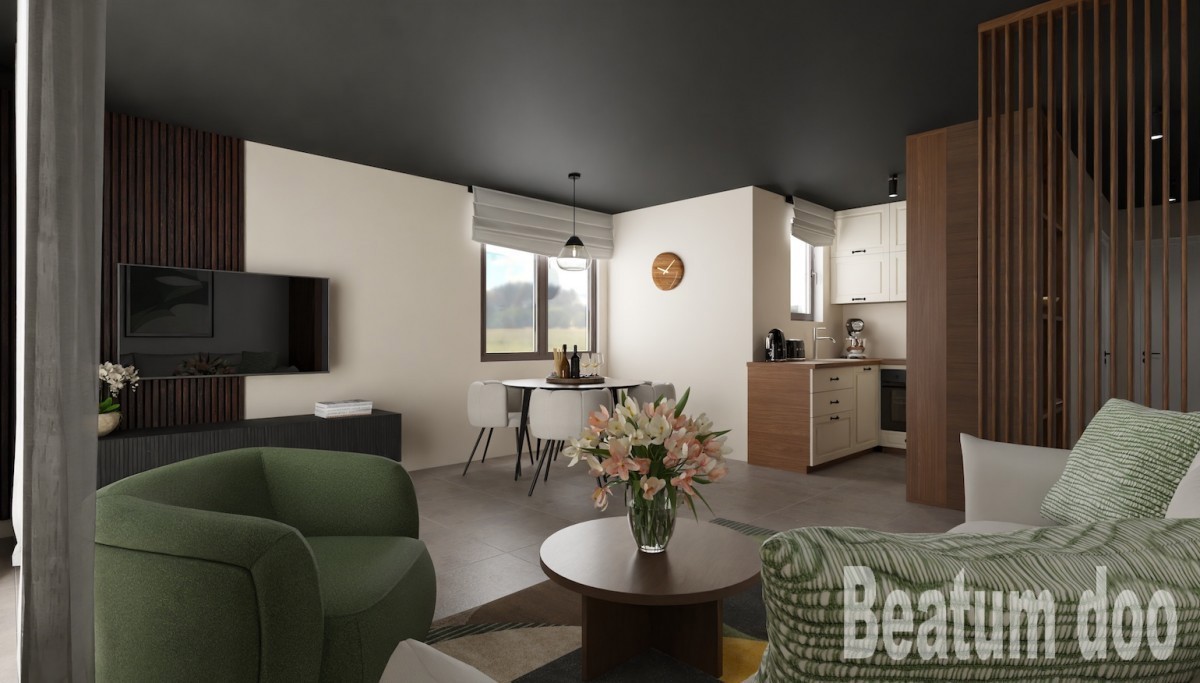 Vabriga, V2 Zgradba, Apartma C3 v tretjem nadstropju, pogled na morje, nova stavba