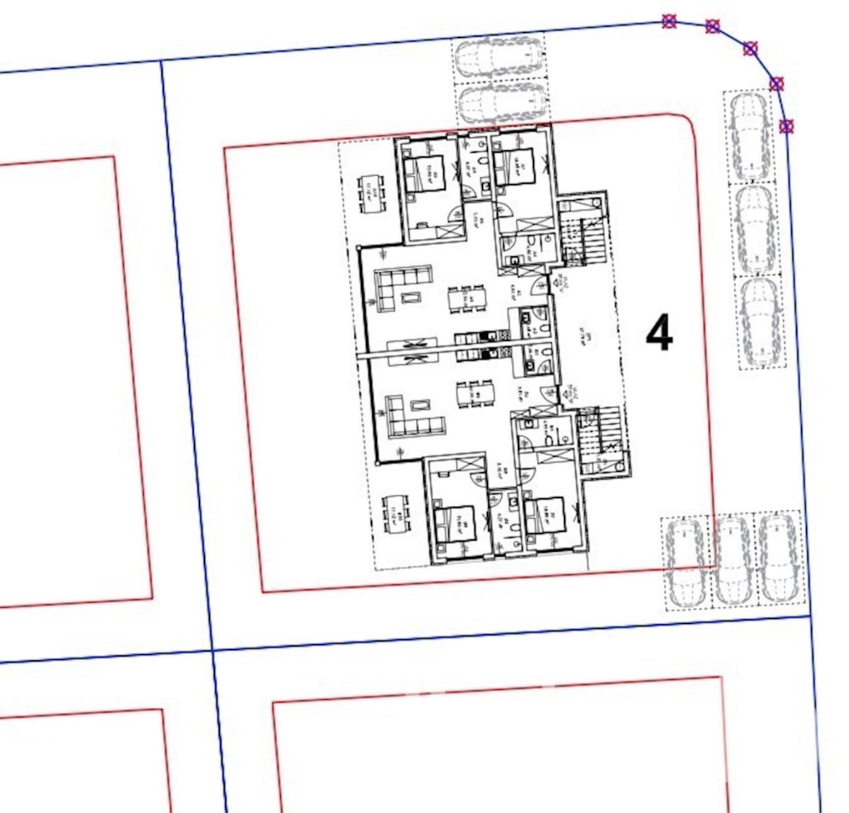 Apartma C v prvem nadstropju, s teraso na strehi, pogled na morje, Vabriga