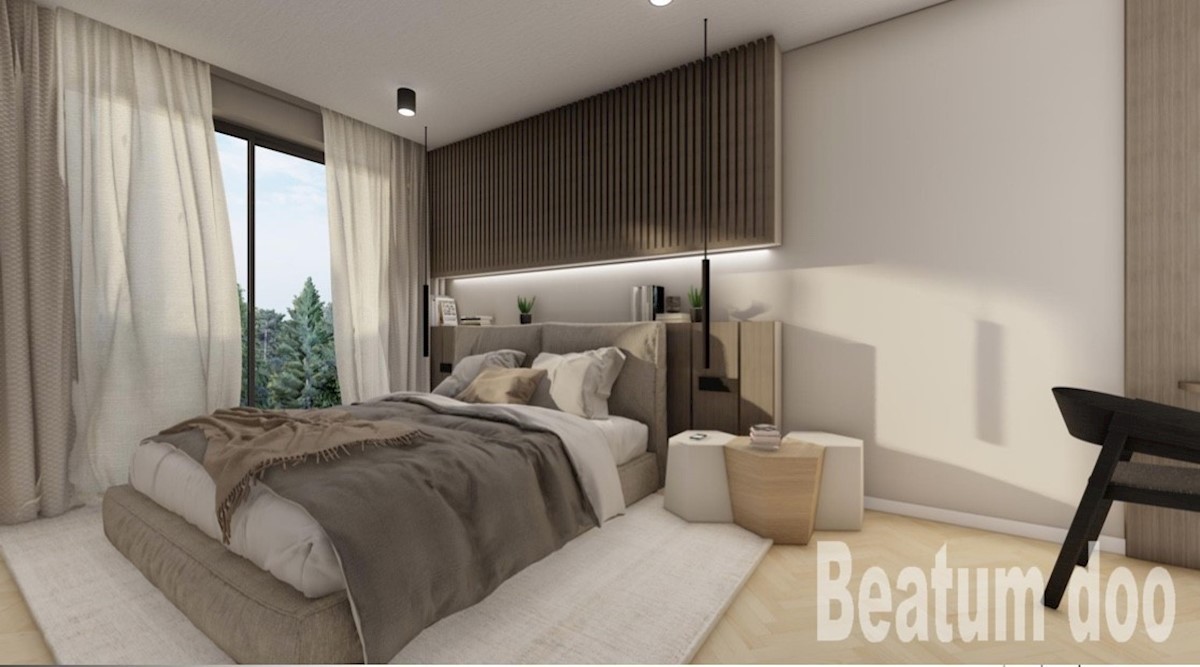 Apartma C v prvem nadstropju, s teraso na strehi, pogled na morje, Vabriga