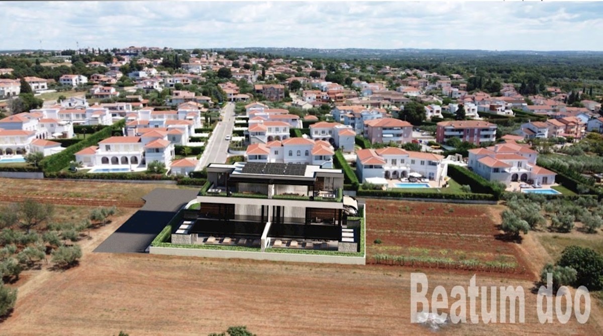 Apartma D v prvem nadstropju, s teraso na strehi, pogled na morje, Vabriga