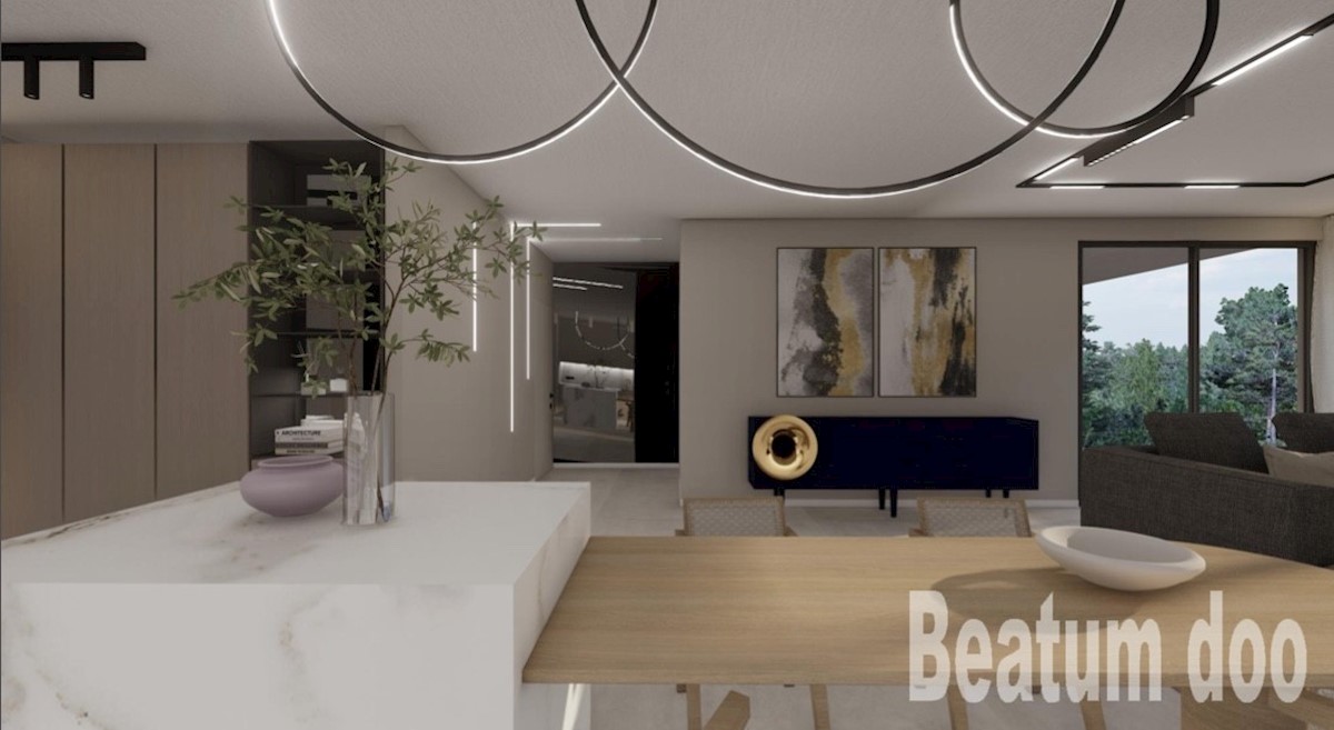 Apartma D v prvem nadstropju, s teraso na strehi, pogled na morje, Vabriga
