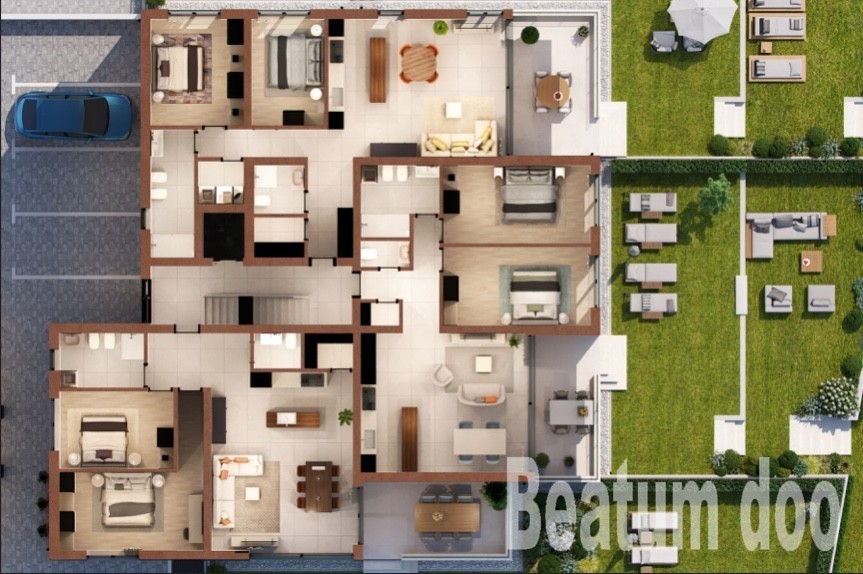 Apartma v prvem nadstropju, s pogledom na morje, Novigrad