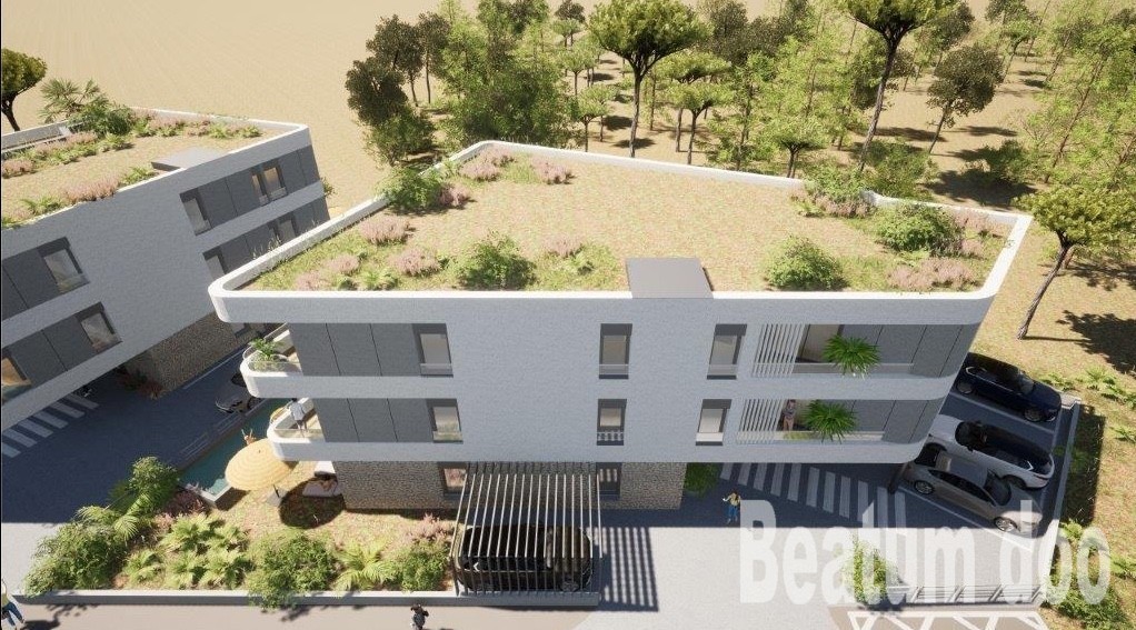 Gradbeno zemljišče s projektom gradnje 6 stanovanjskih enot in bazena, Umag