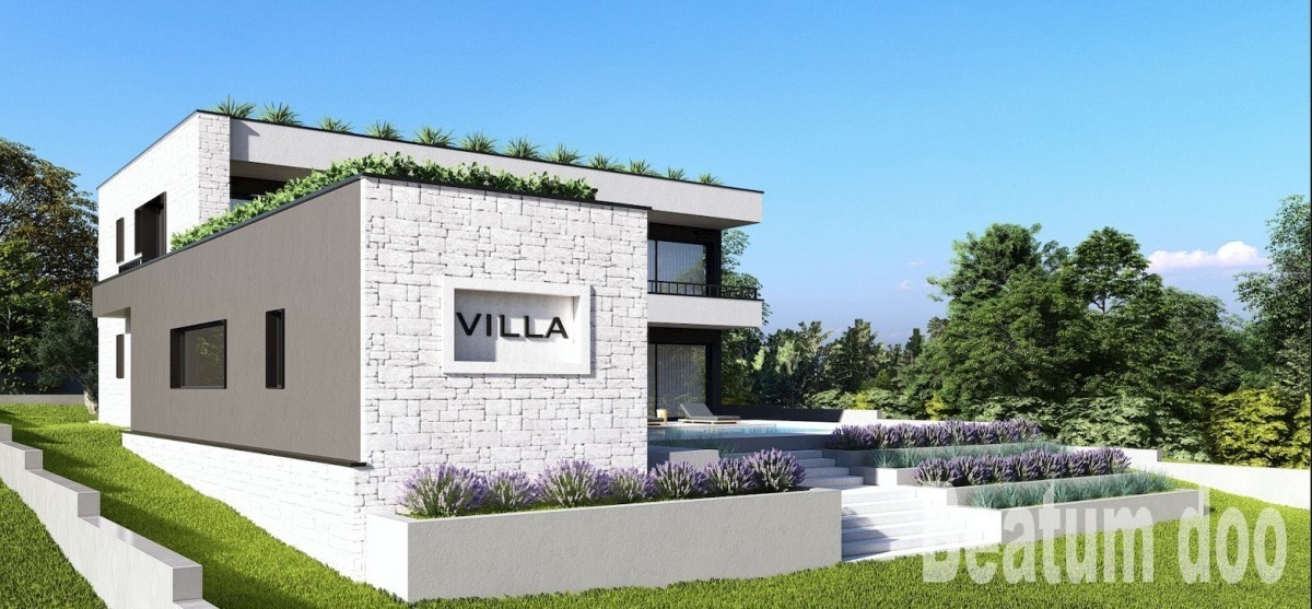 Čudovita vila, luksuzna v gradnji, Labinci