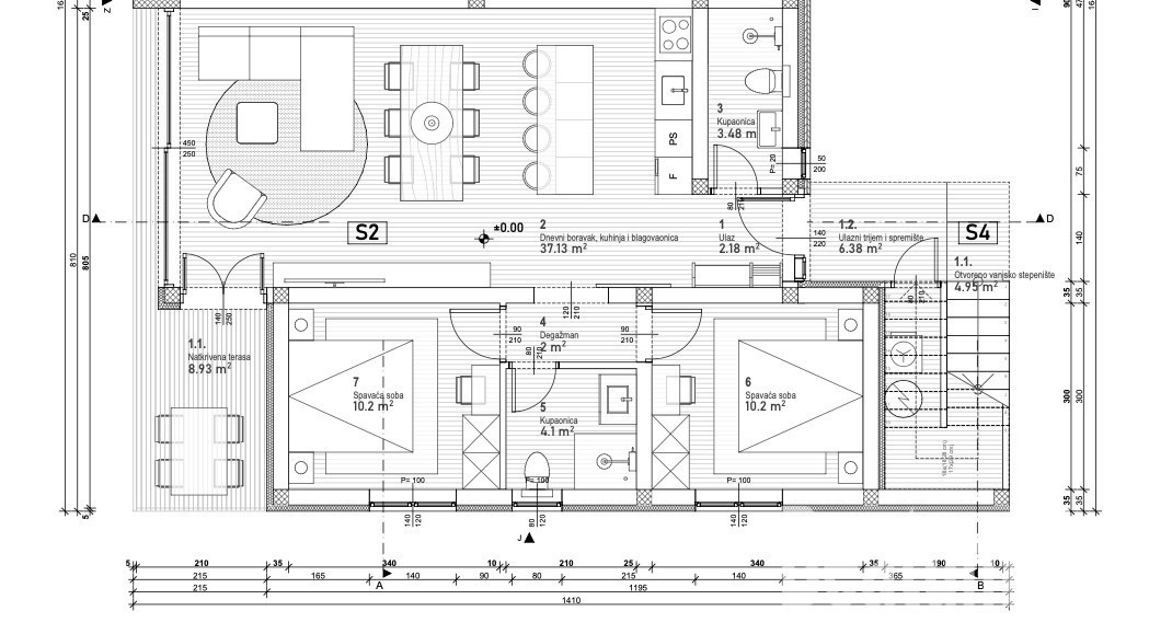 Apartma pritličje z vrtom in bazenom, Vabriga