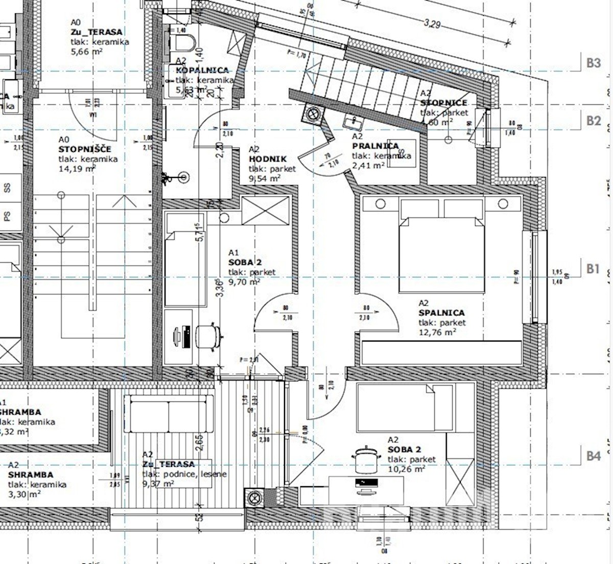 Dvoetažni apartma v gradnji, v okolici Novigrada s pogledom na morje