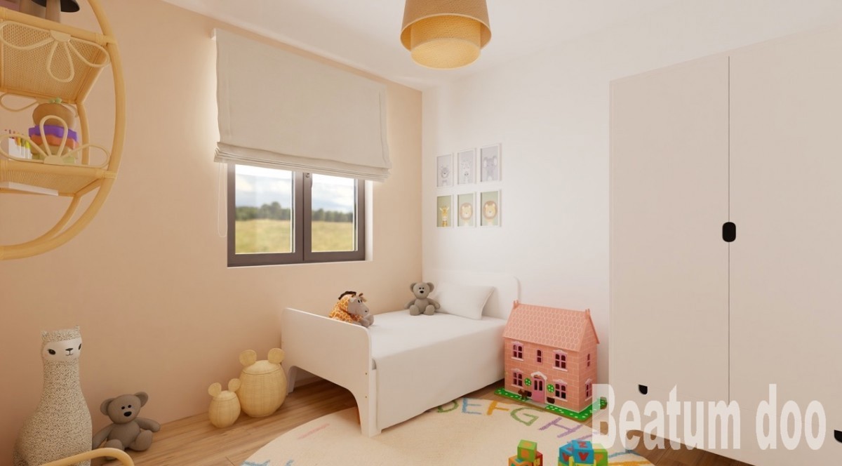 Vabriga, apartma B1 v prvem nadstropju v stavbi V2, Nova stavba