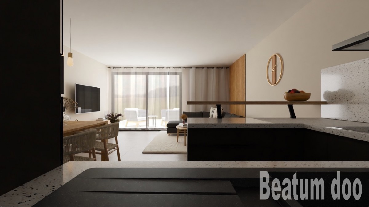 Vabriga, apartma B1 v prvem nadstropju v stavbi V2, Nova stavba