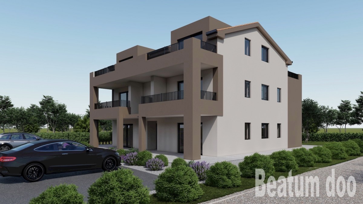 Apartma E. v mansardi, novogradnja, blizu Poreča