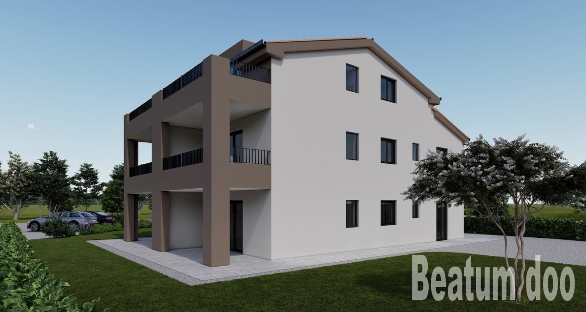 Apartma E. v mansardi, novogradnja, blizu Poreča