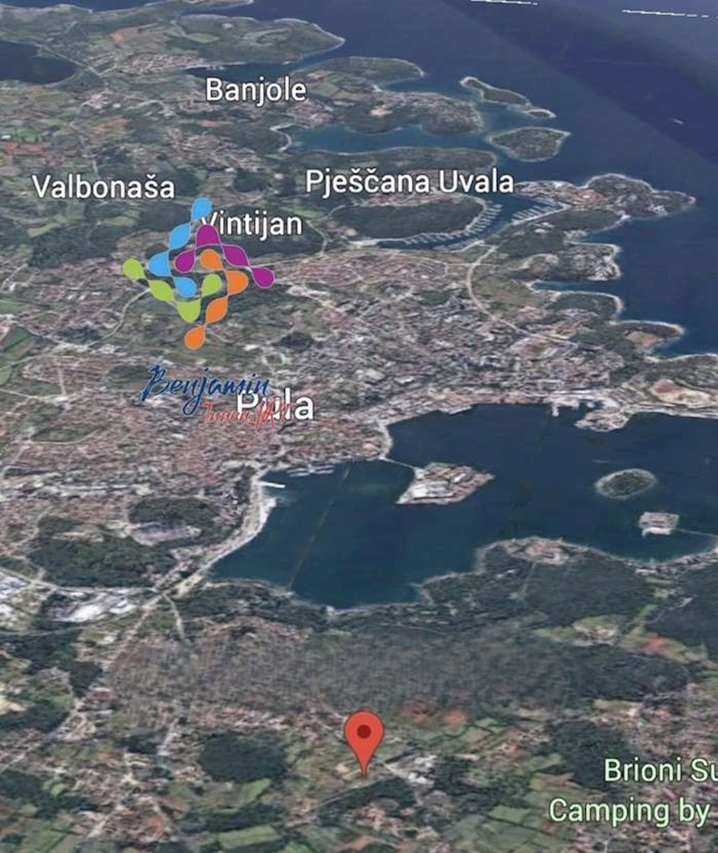 ŠTINJAN - Zazidljivo zemljišče na vrhunski lokaciji s projektom