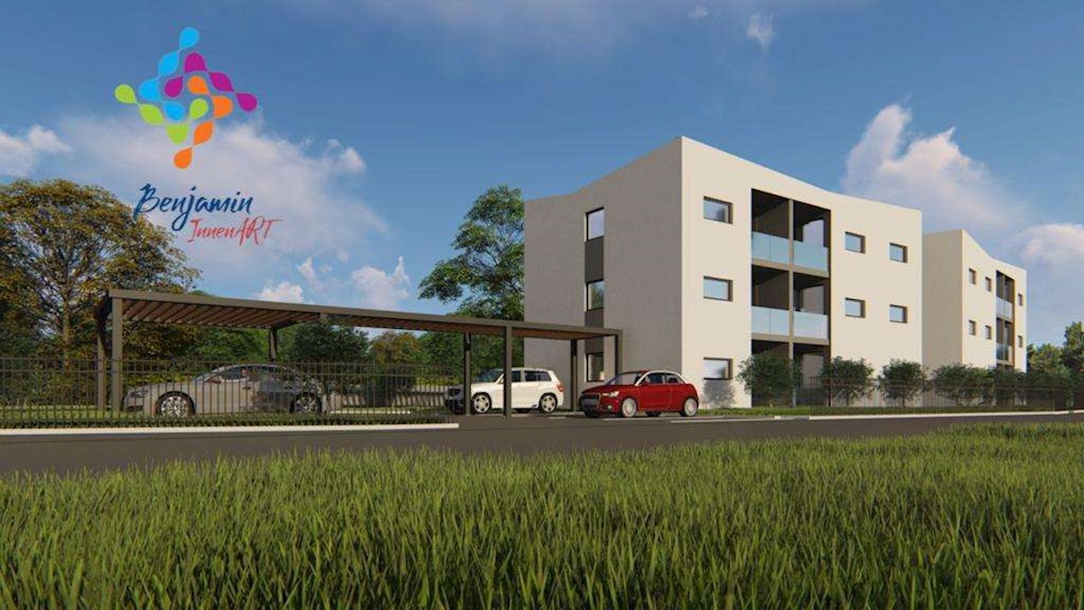 MEDULIN - apartma v novi stavbi 380 m od plaže