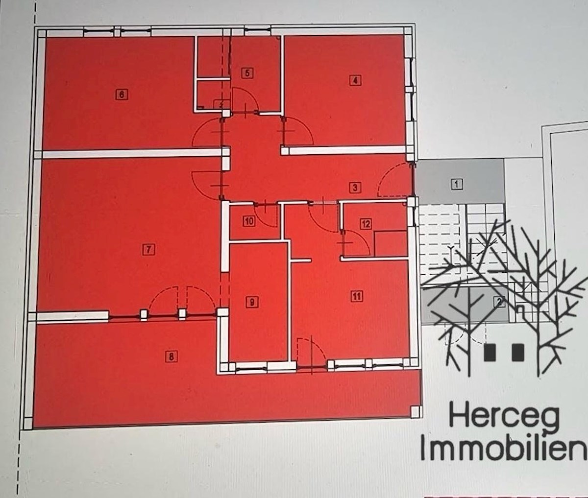 MEDULIN – Stanovanje v pritličju z vrtom