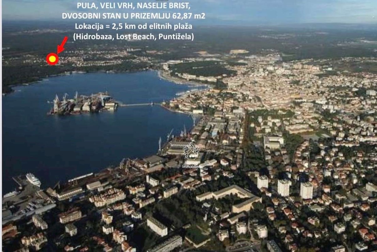 PULA - Štirisobno stanovanje v pritličju na odlični lokaciji