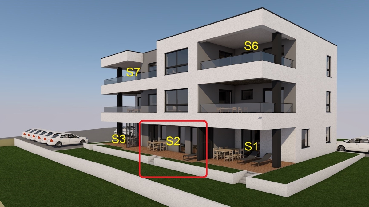 Pritličje, apartma z vrtom, Vodice