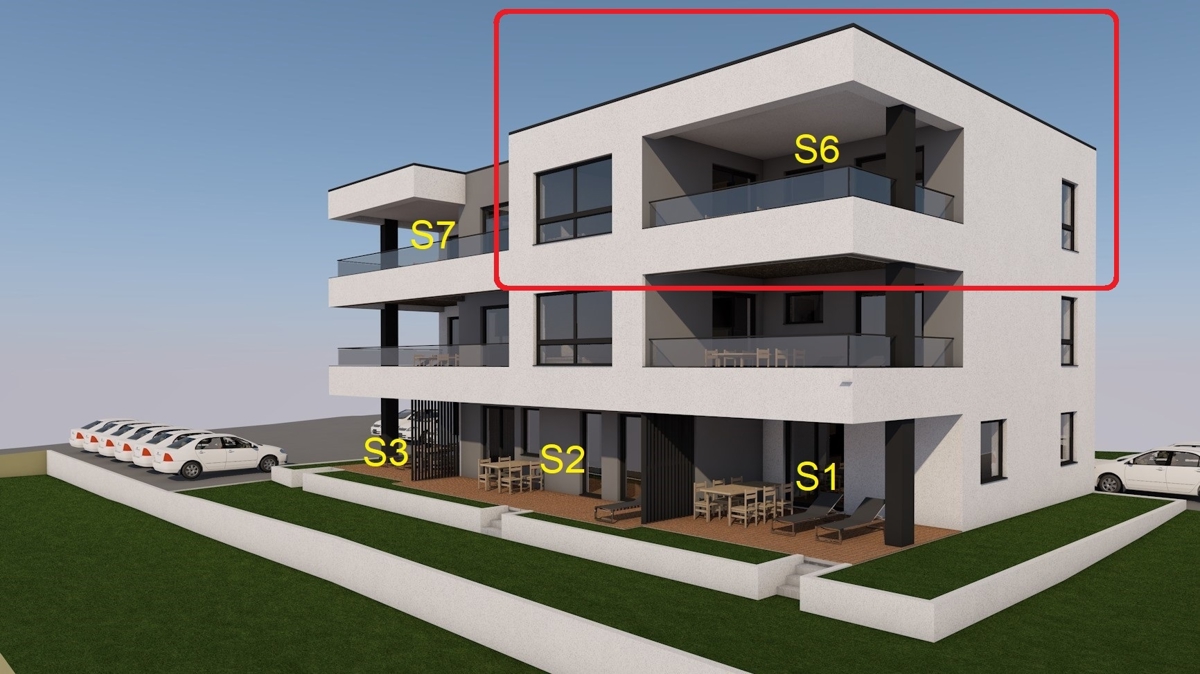 Apartman, 2. nadstropje, novogradnja, Vodice, 275.520€ 