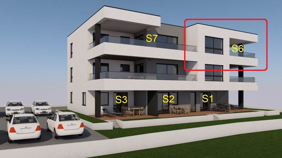 Apartman, 2. nadstropje, novogradnja, Vodice, 275.520€ 