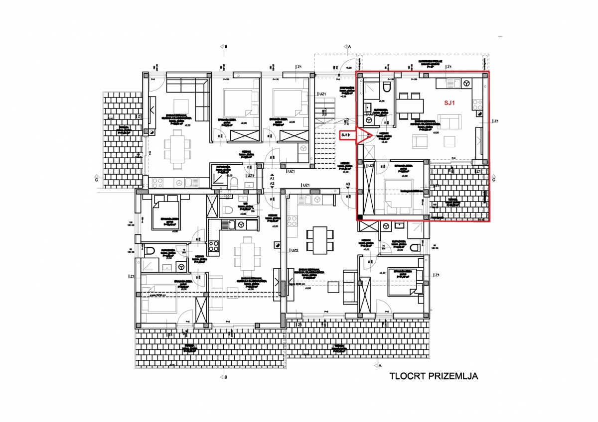 Vodice, stanovanje v novogradnji, pritličje