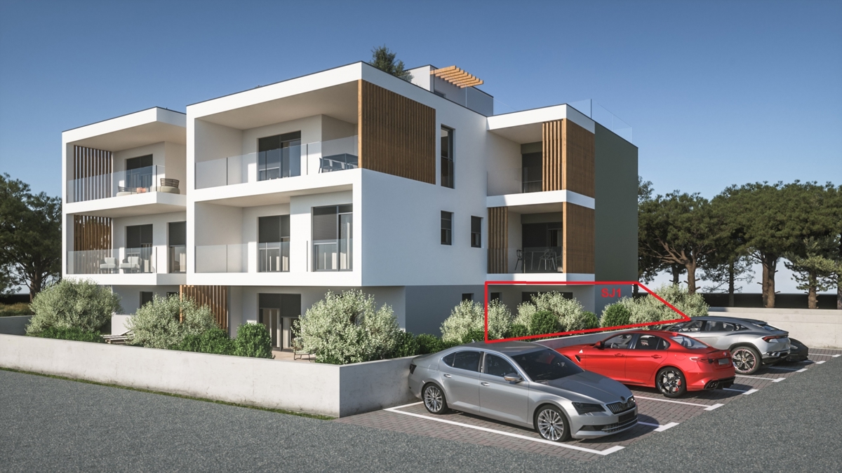 Vodice, stanovanje v novogradnji, pritličje