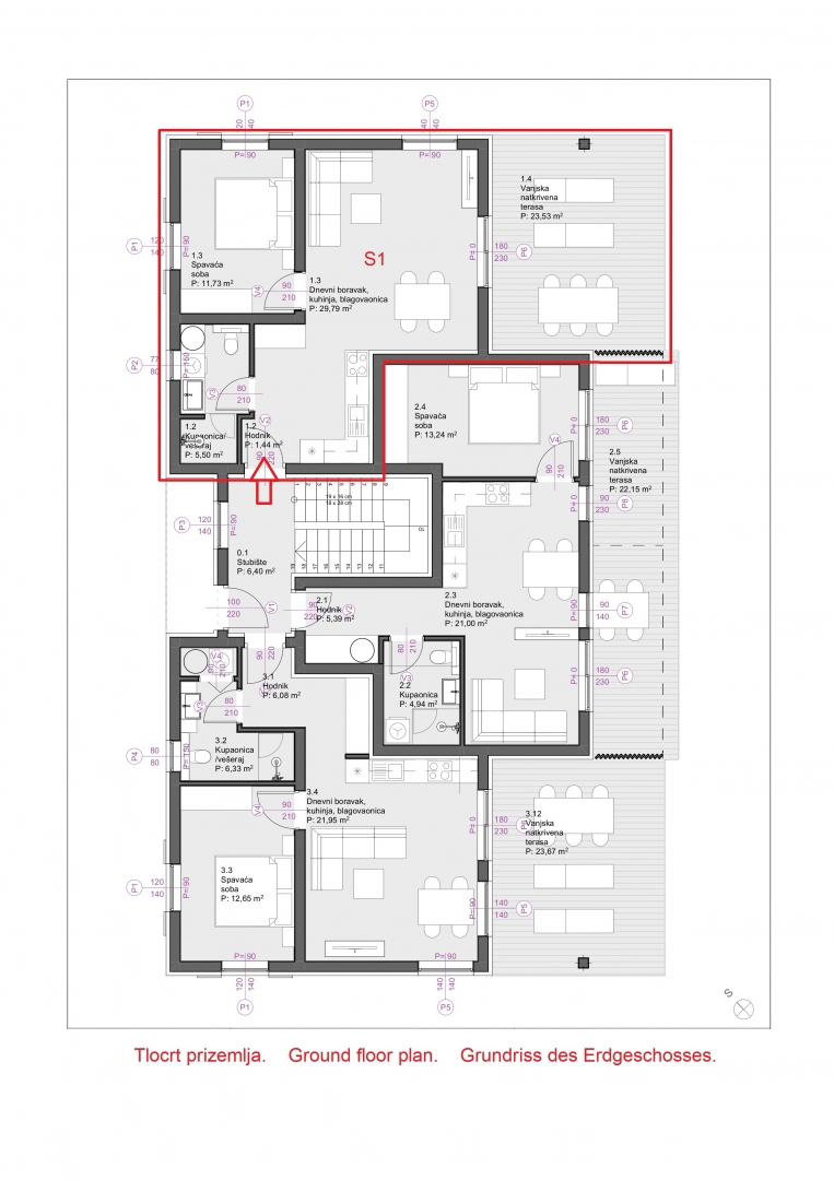 Apartma v pritličju, z vrtom, novogradnja, 223.617€ 