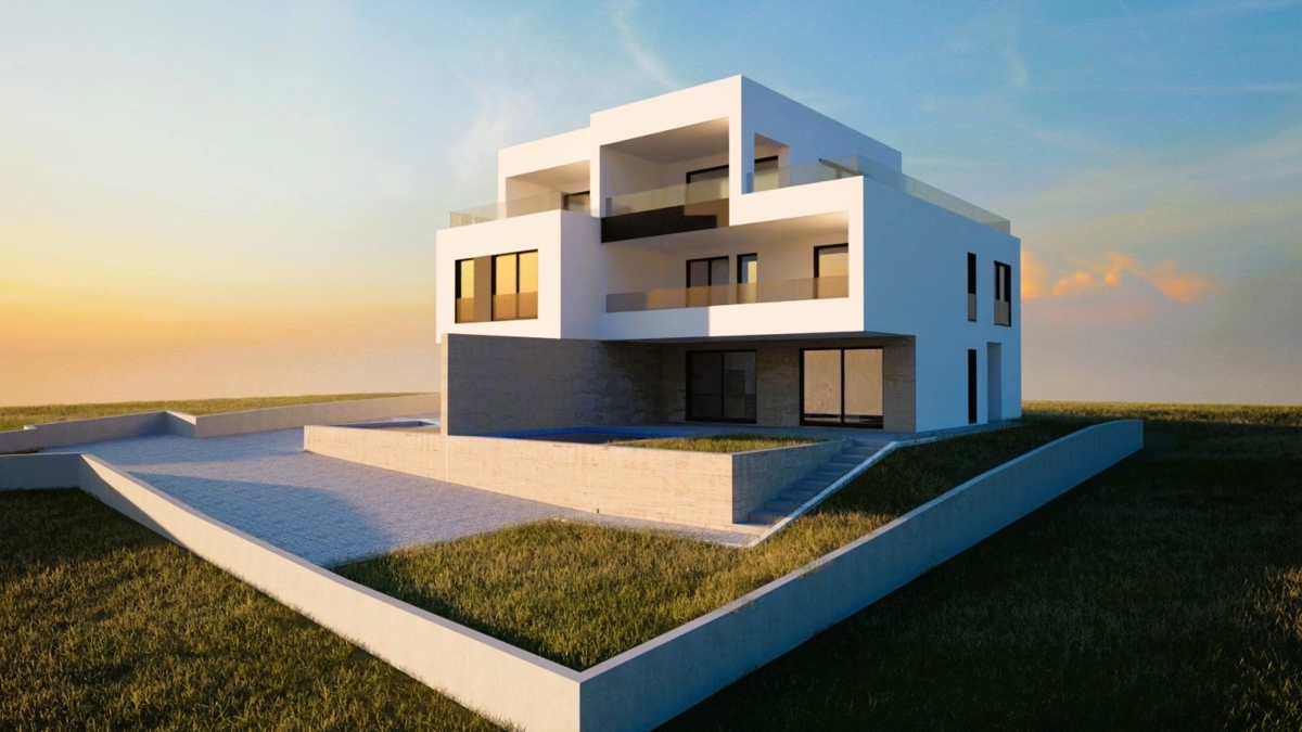 Gradbeno zemljišče s projektom za dvojček