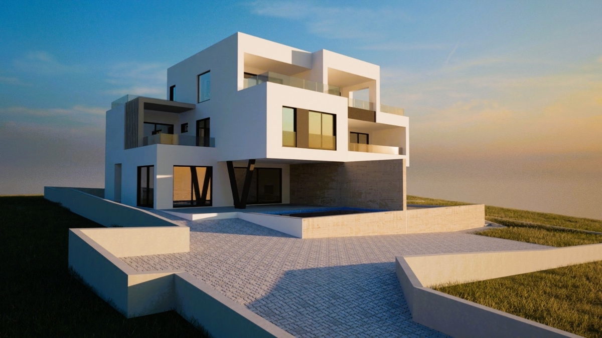 Gradbeno zemljišče s projektom za dvojček