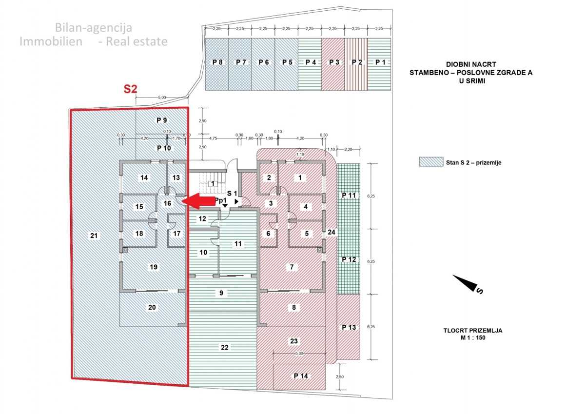 Novogradnja, stanovanje v pritličju, Srima, Vodice