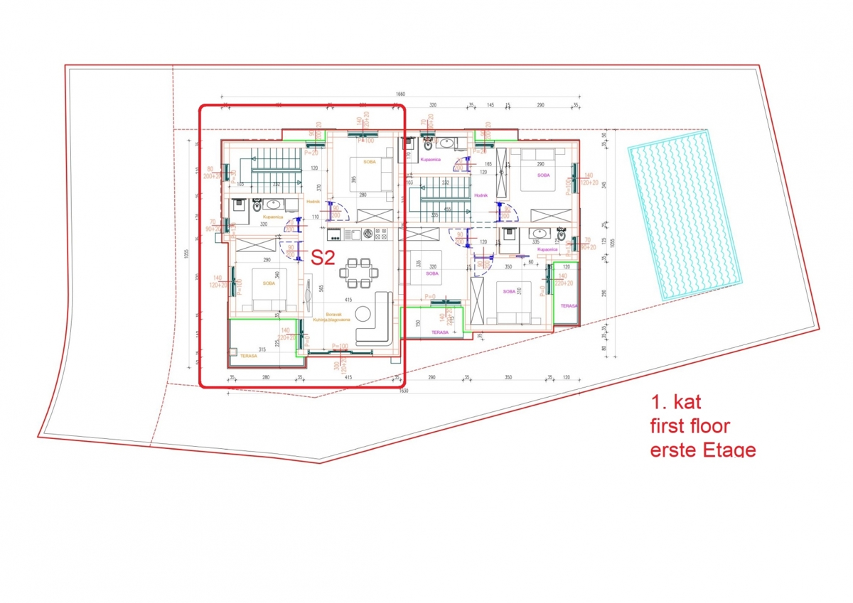 Stanovanje, v izgradnji,79 m2, Vodice, 1. nadstropje, 229.000 €