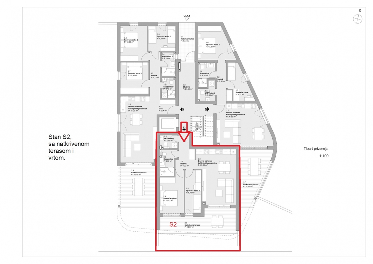 Apartman v pritličju, vrt, blizu plaže