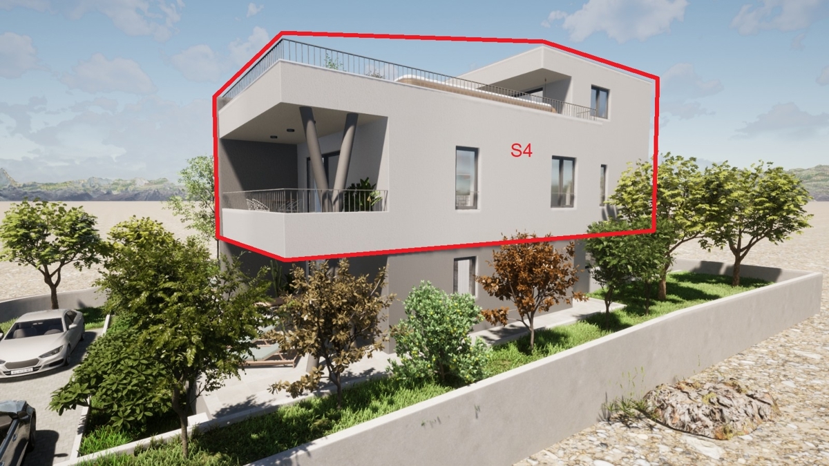 Novogradnja, stanovanje s pogledom na morje.