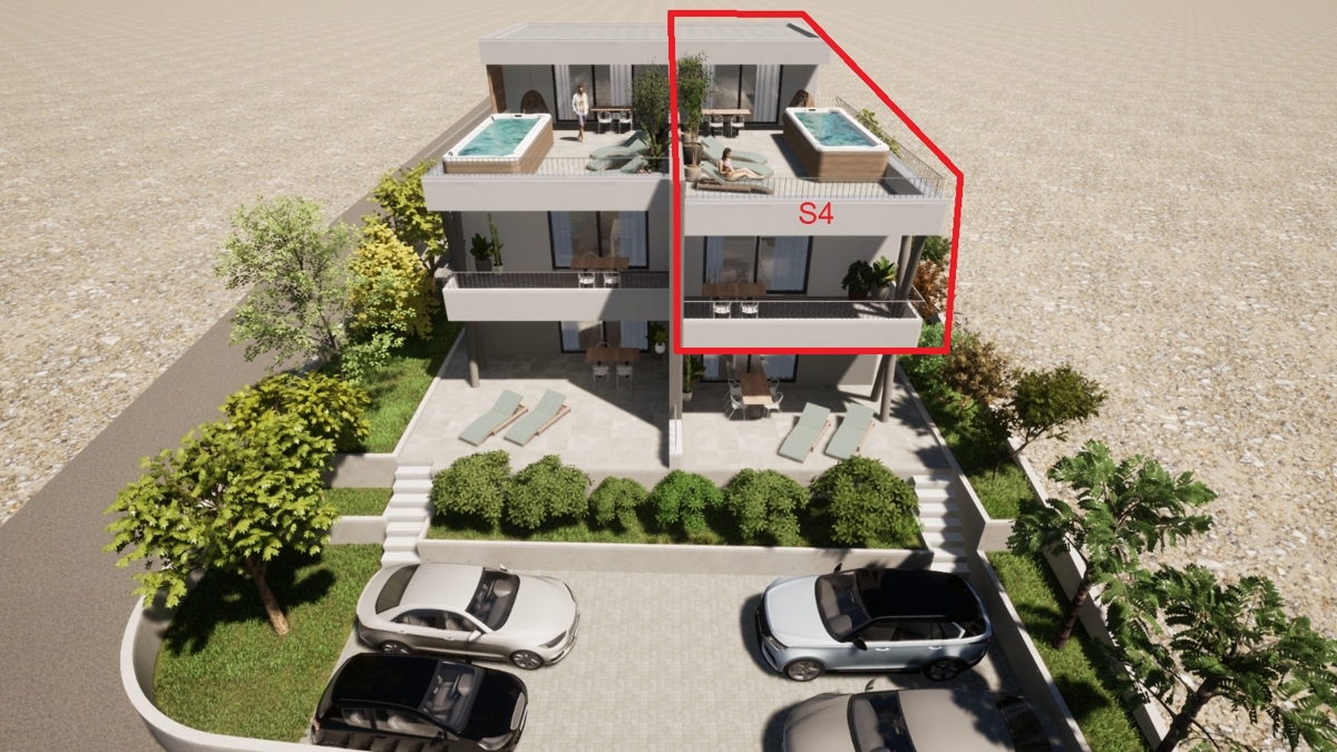 Novogradnja, stanovanje s pogledom na morje.