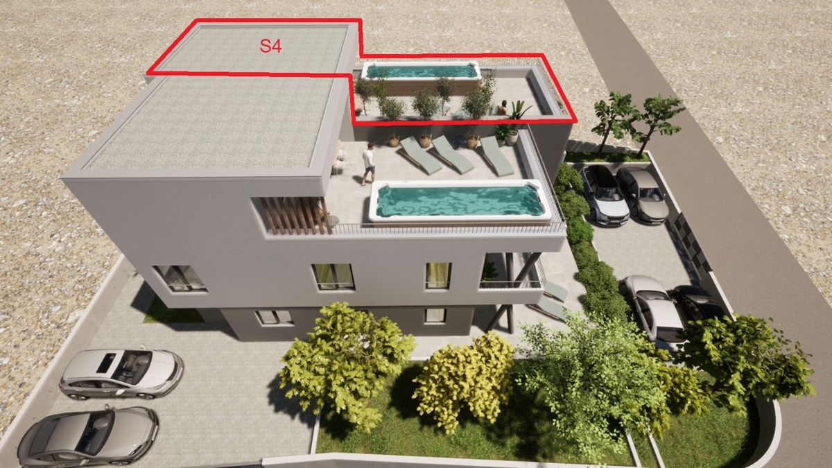 Novogradnja, stanovanje s pogledom na morje.