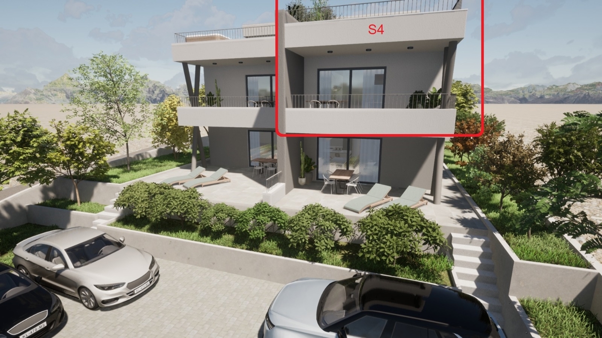 Novogradnja, stanovanje s pogledom na morje.