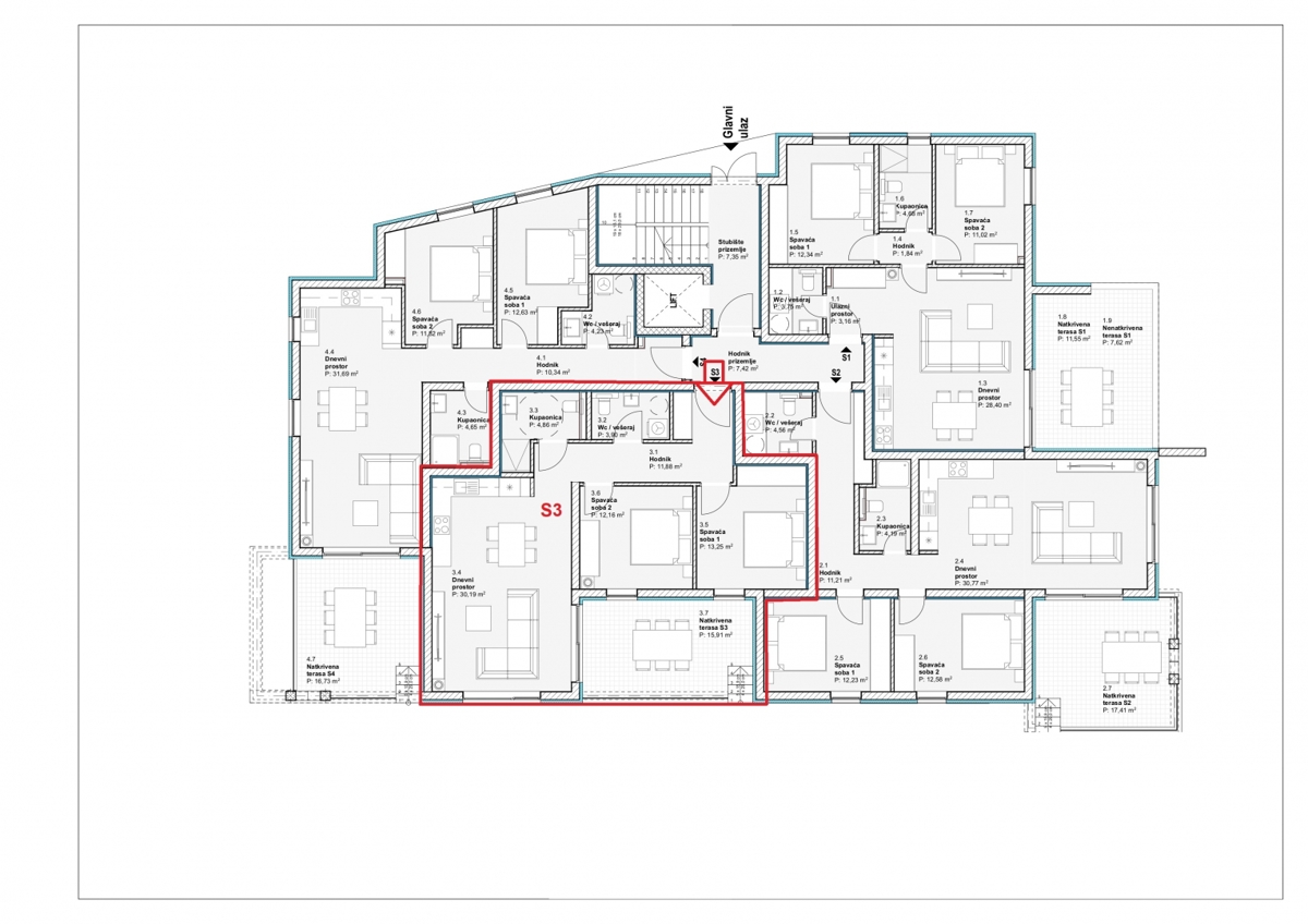 Novogradnja, Vodice, stanovanje v pritličju.