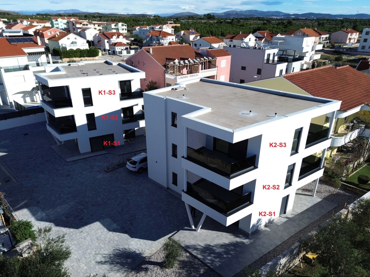 Apartma/Stanovanje Vodice, 86m2, 289000 €,novogradnja