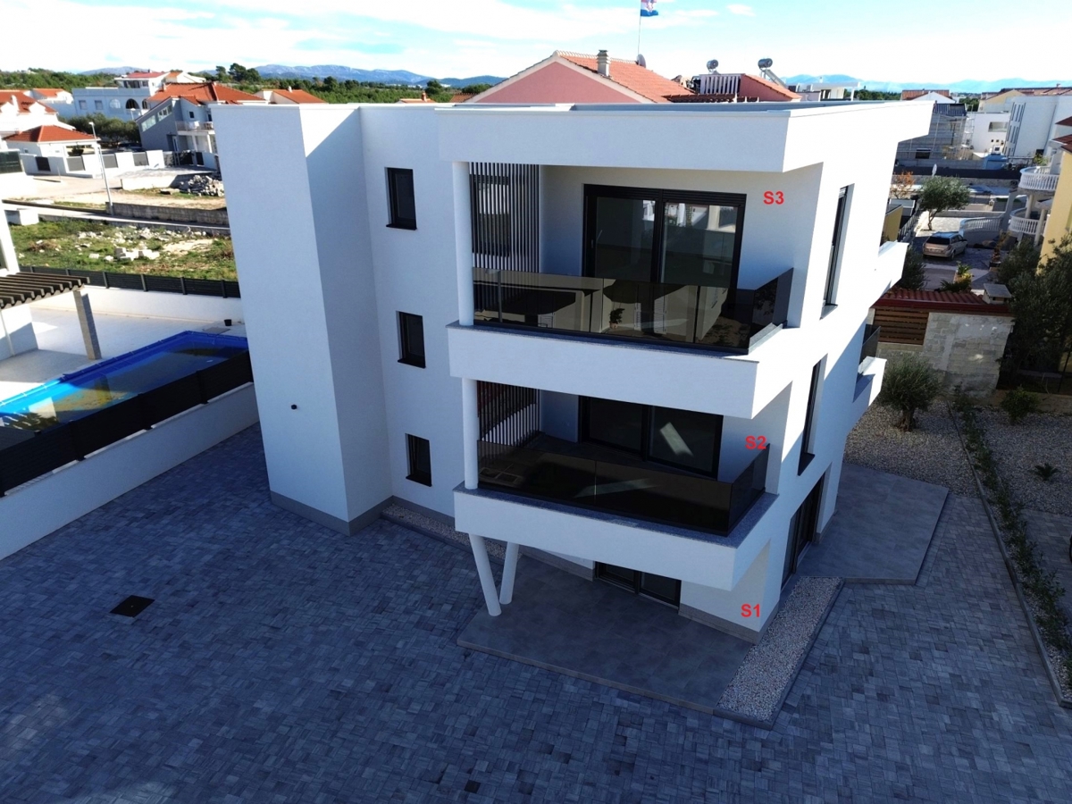 Apartma/Stanovanje Vodice, 86m2, 289000 €,novogradnja
