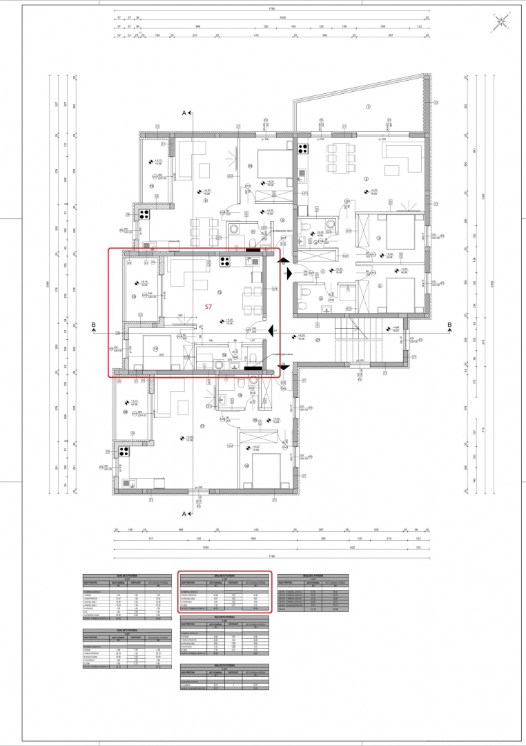 Apartma/Stanovanje Vodice, 45,66m2