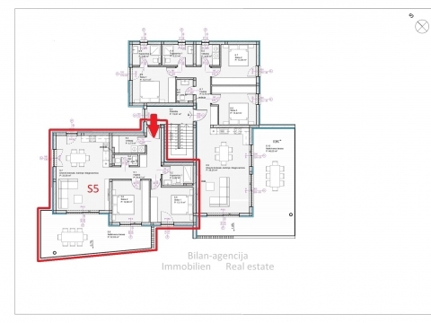 Novo, stanovanje v 2. nadstropju, Tribunj, 370 m od morja