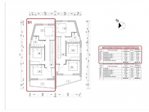 Vodice, dvojna hiša, 500m od tržnice, 320000€