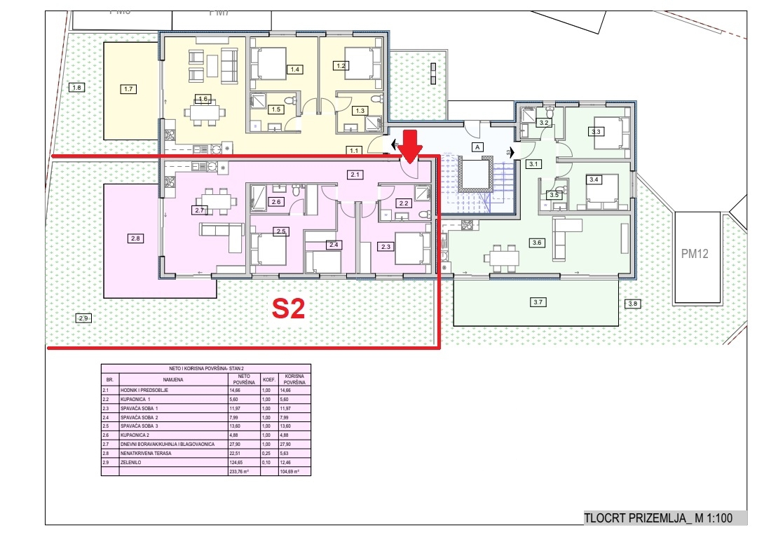 Novogradnja, stanovanje v pritličju, Vodice
