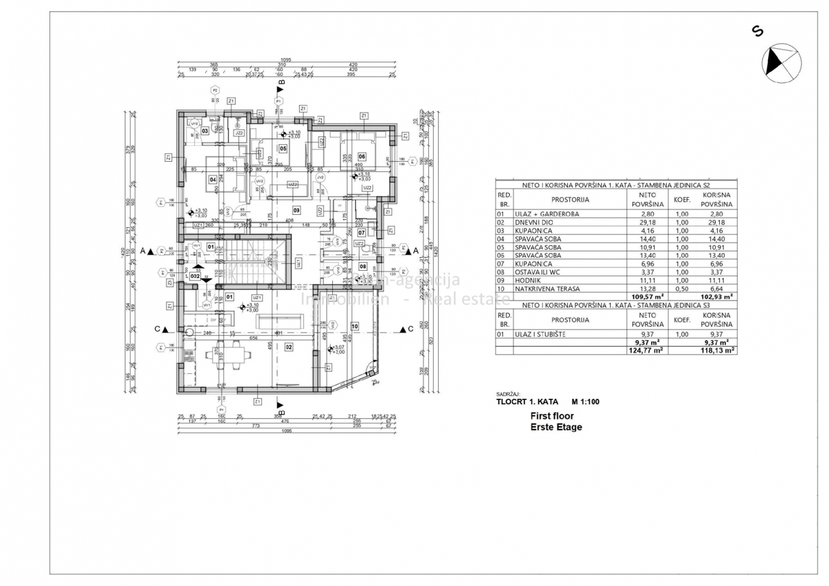 Apartma/Stanovanje Vodice, 109,21m2